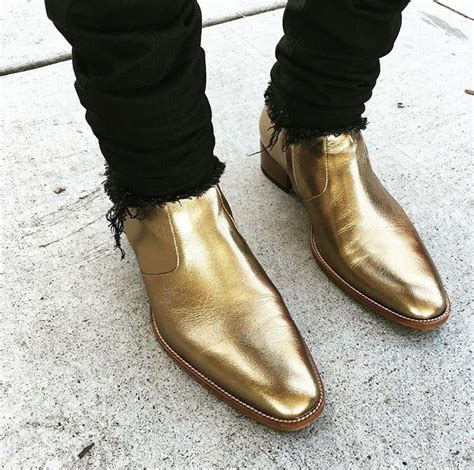 yves saint laurent gold boots|yves Saint Laurent boots men's.